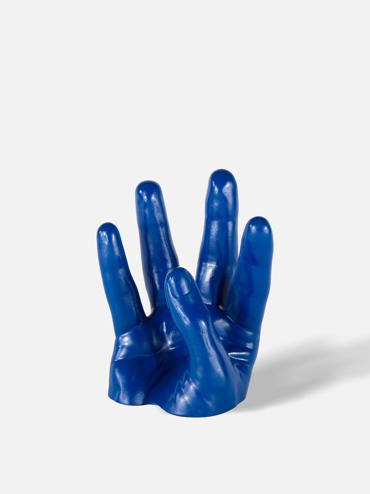 Hand Wine Holder - Low / Blue